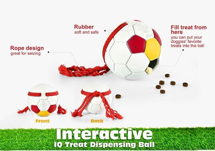 PETOPIA Ultra Tough Dog Toy Football Game Red/Black Random - Happy 4 Paws