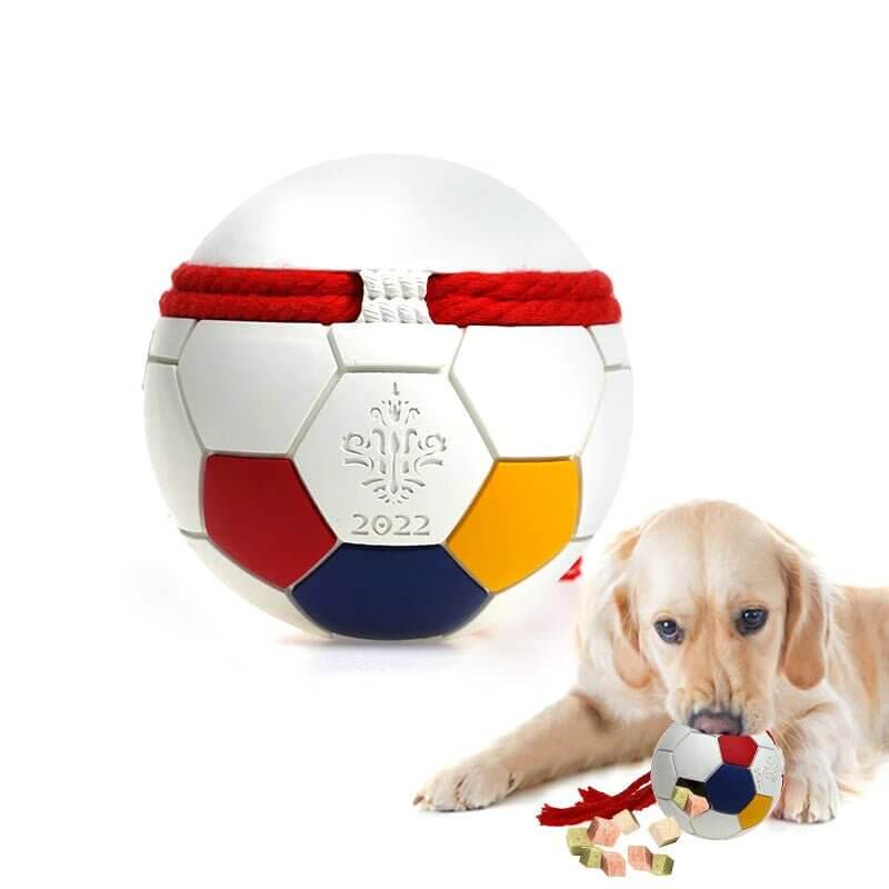 PETOPIA Ultra Tough Dog Toy Football Game Red/Black Random - Happy 4 Paws