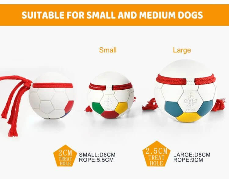 PETOPIA Ultra Tough Dog Toy Football Game Red/Black Random - Happy 4 Paws