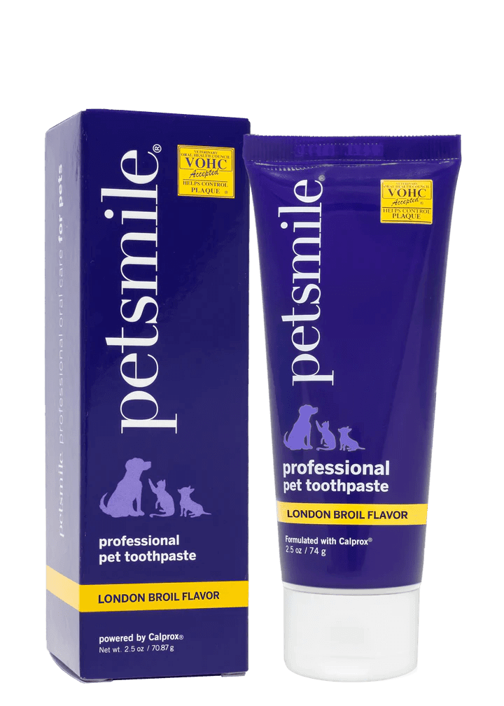 PETSMILE Small 2.5oz London Broil Flavor Pet Toothpaste - Happy 4 Paws