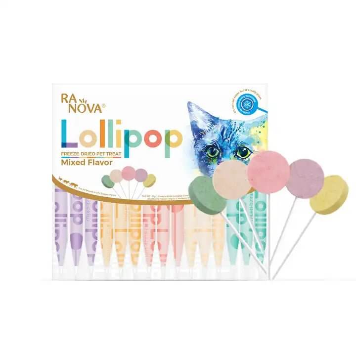 RANOVA Cat treats freeze dried lollipop (mix flavor) - Happy 4 Paws