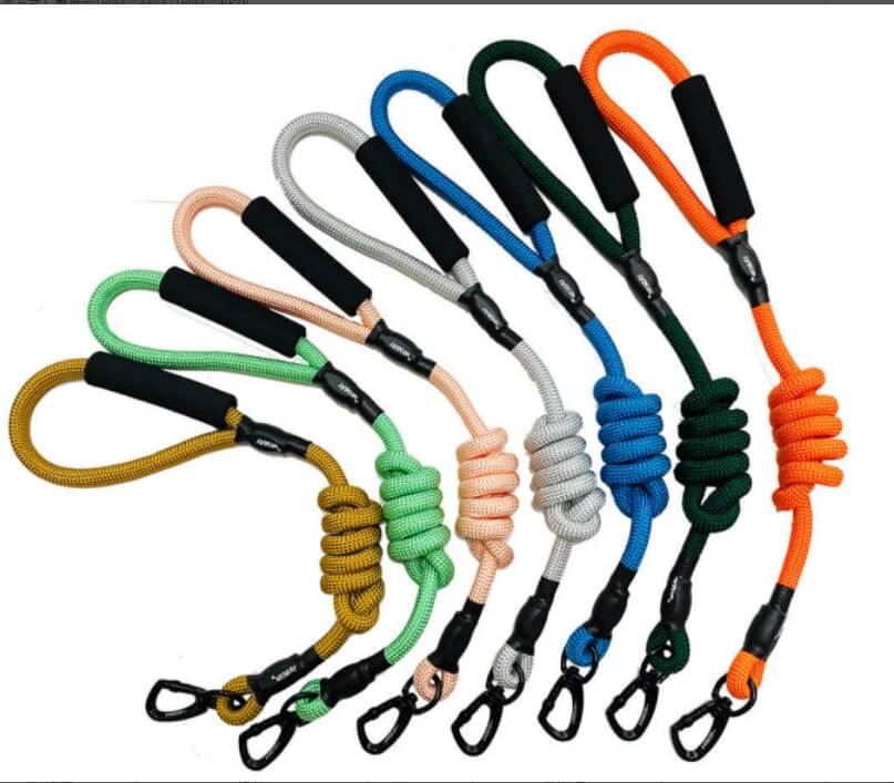 Reflective Nylon Heavy Duty Rope Pet Leash for All Breeds Dog - Happy 4 Paws