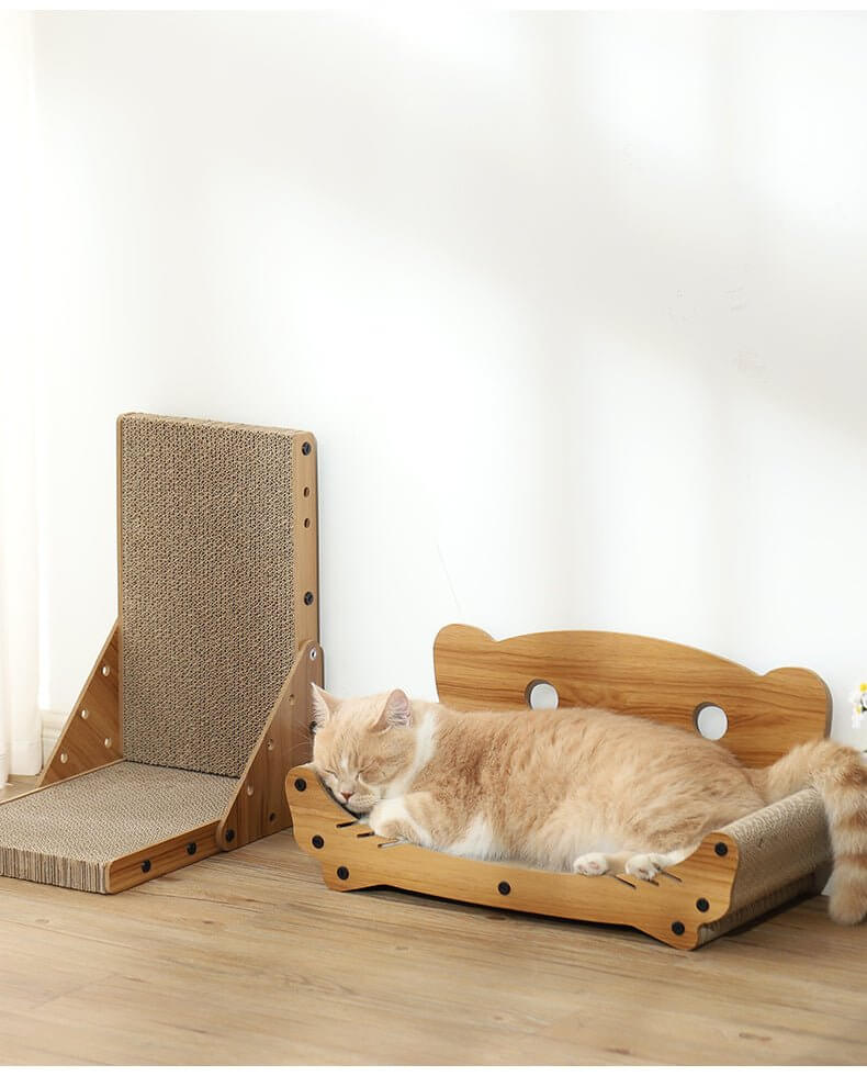 Simple Stylish Cat Scratching Board Muti - shapes - Happy 4 Paws