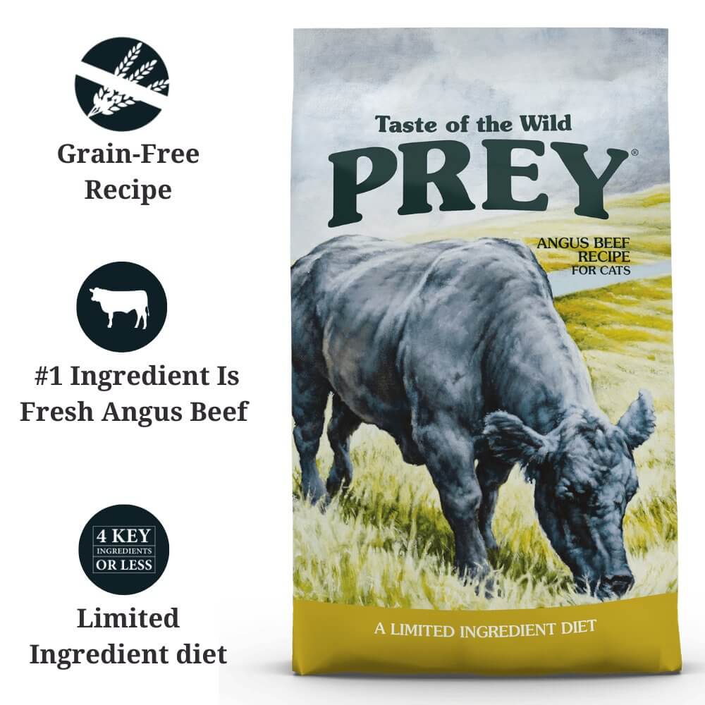 TASTE OF THE WILD PREY Angus Beef Cat Dry Food 6.8kg - Happy 4 Paws