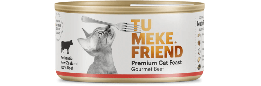 TU MEKE FRIEND Canned Premium Cat Feast Gourmet Beef 85G - Happy 4 Paws