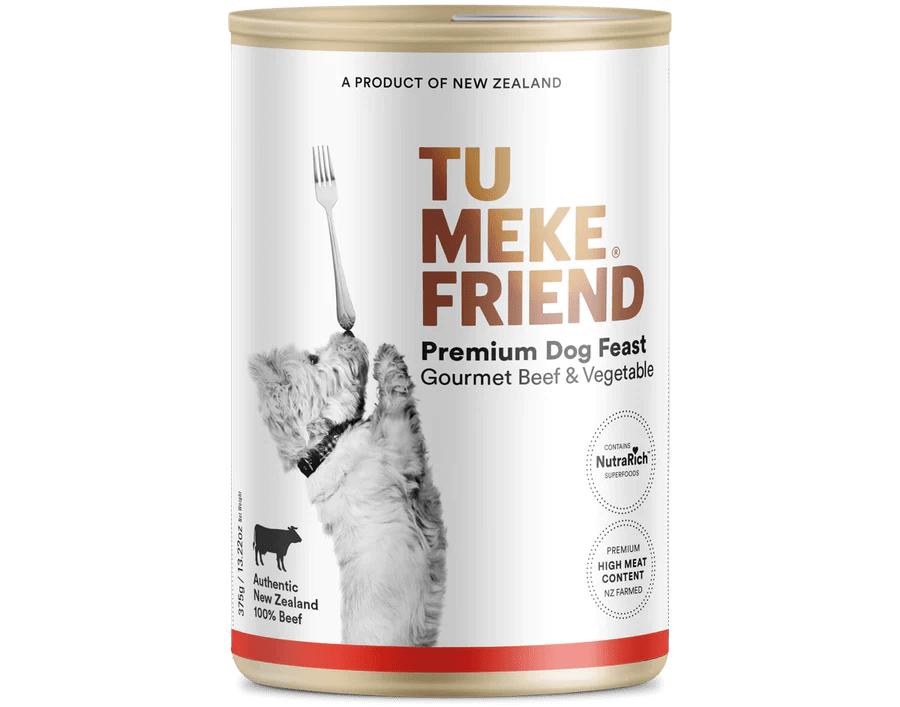 TU MEKE FRIEND Canned Premium Dog Feast Gourmet Beef & Vegetable - Happy 4 Paws