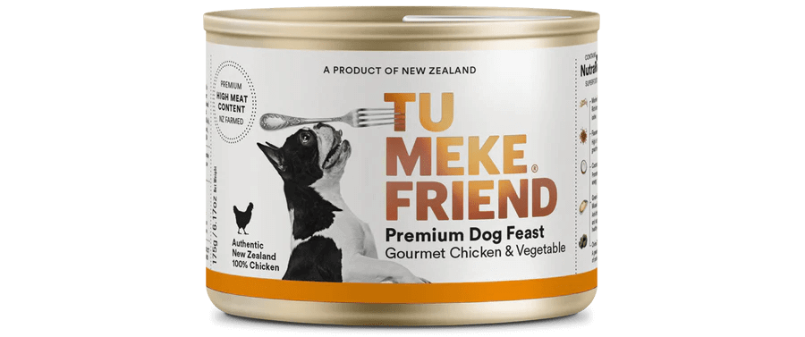 TU MEKE FRIEND Canned Premium Dog Feast Gourmet Chicken & Vegetable - Happy 4 Paws