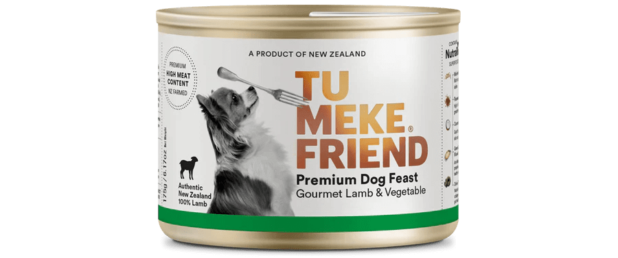 TU MEKE FRIEND Canned Premium Dog Feast Gourmet Lamb & Vegetable - Happy 4 Paws