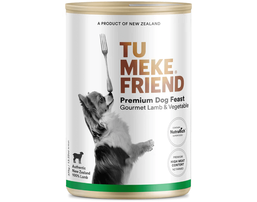 TU MEKE FRIEND Canned Premium Dog Feast Gourmet Lamb & Vegetable - Happy 4 Paws