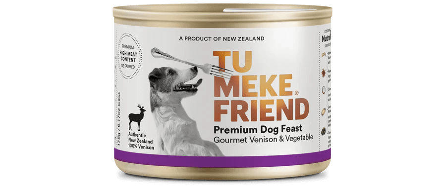 TU MEKE FRIEND Canned Premium Dog Feast Gourmet Venison & Vegetable - Happy 4 Paws