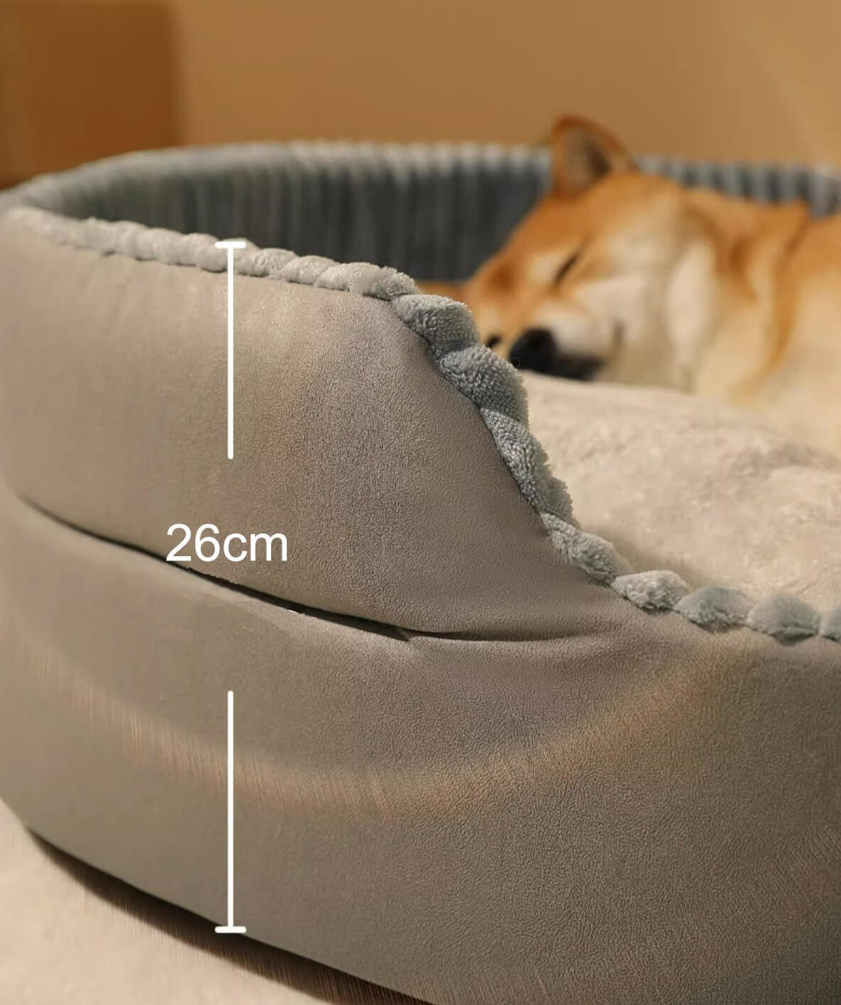 Ultra Spacious Pet Fleece Bed for Medium Large Dogs - Happy 4 Paws