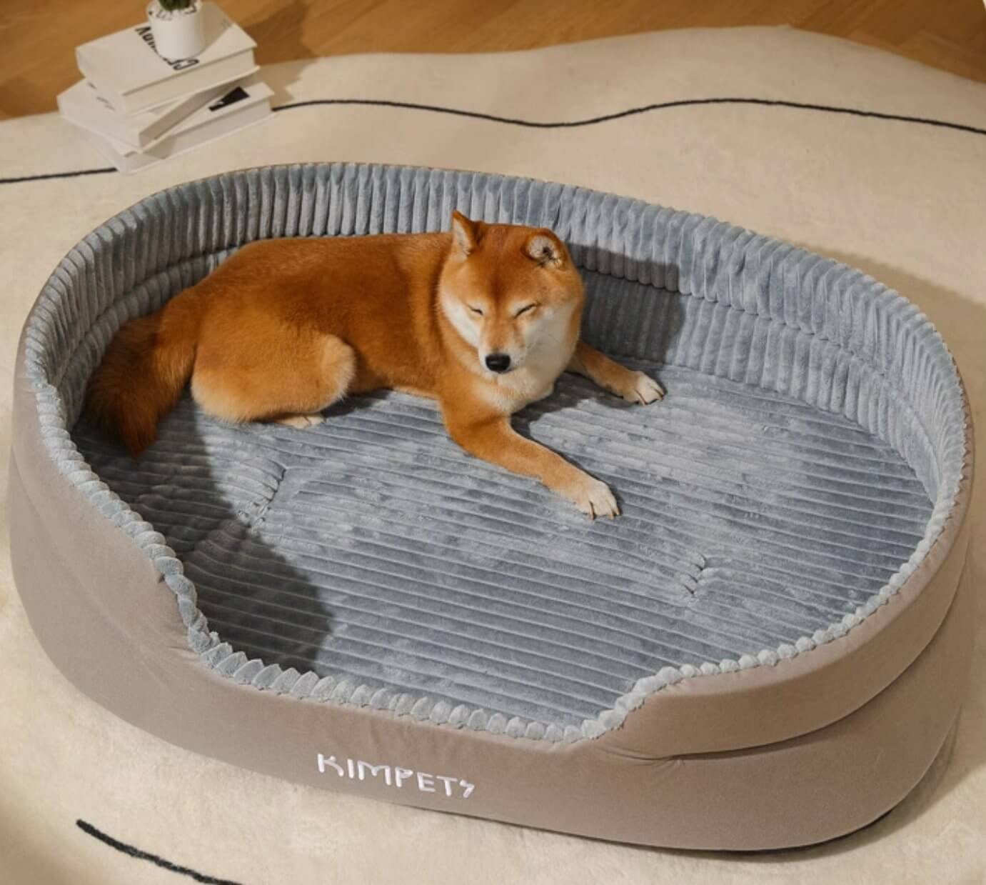 Ultra Spacious Pet Fleece Bed for Medium Large Dogs - Happy 4 Paws