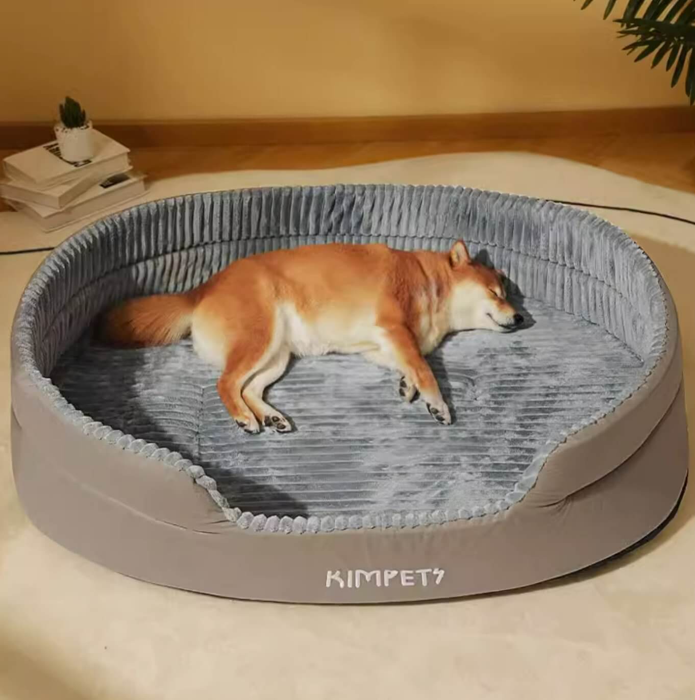 Ultra Spacious Pet Fleece Bed for Medium Large Dogs - Happy 4 Paws