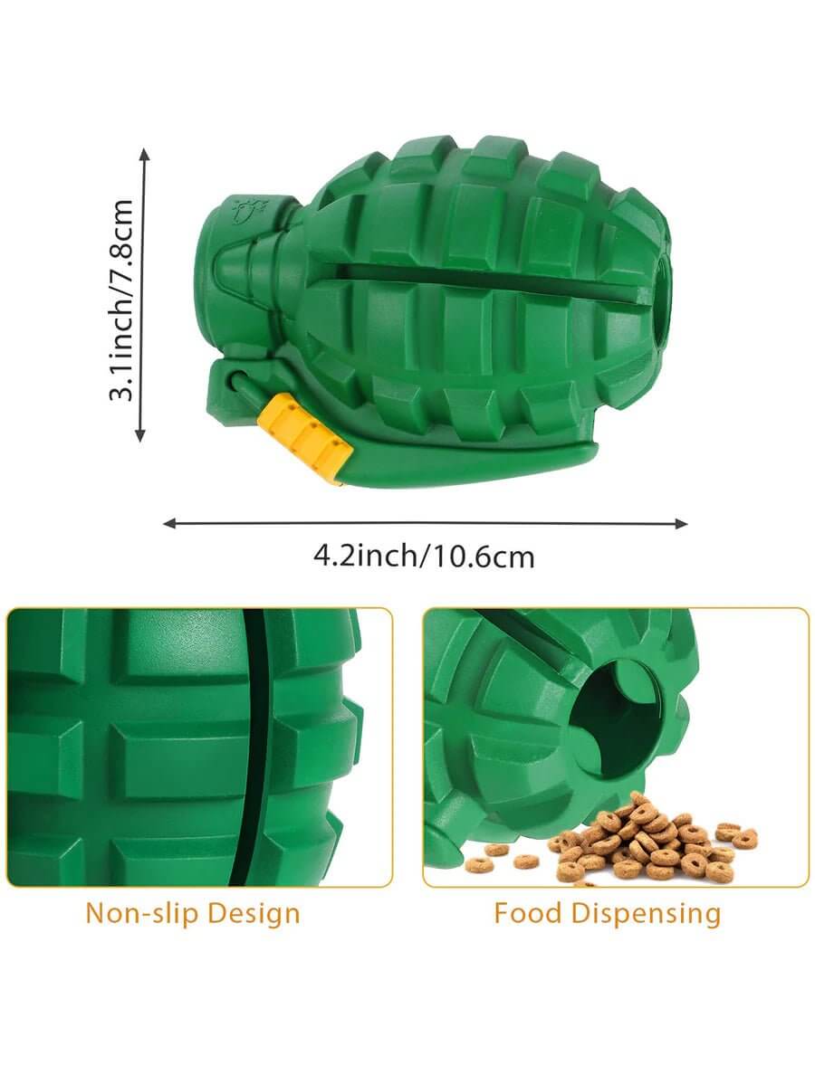 Ultra Tough Dog Toy Hand Grenade - Happy 4 Paws