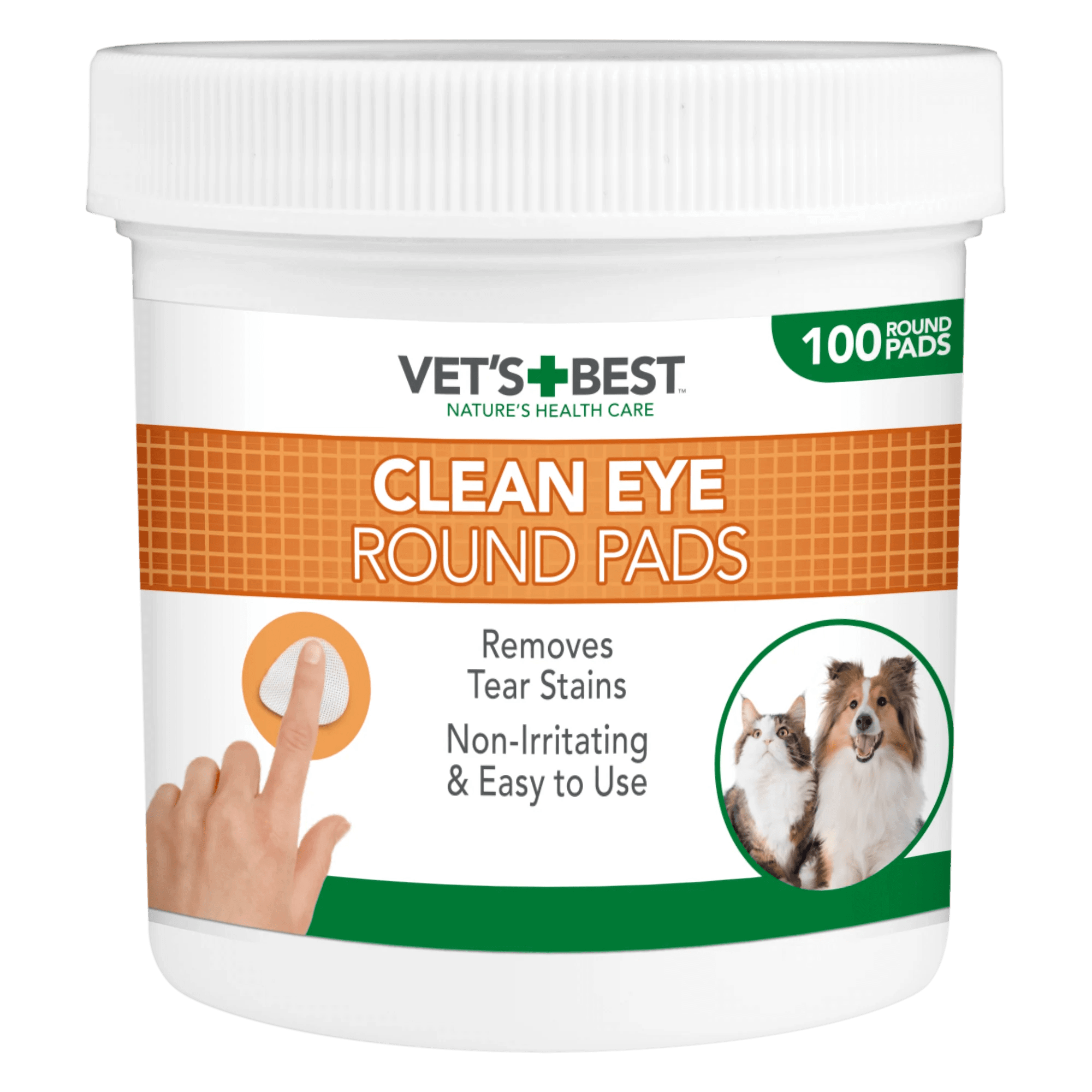 Vet's Best Clean Eye Round Pads - Happy 4 Paws