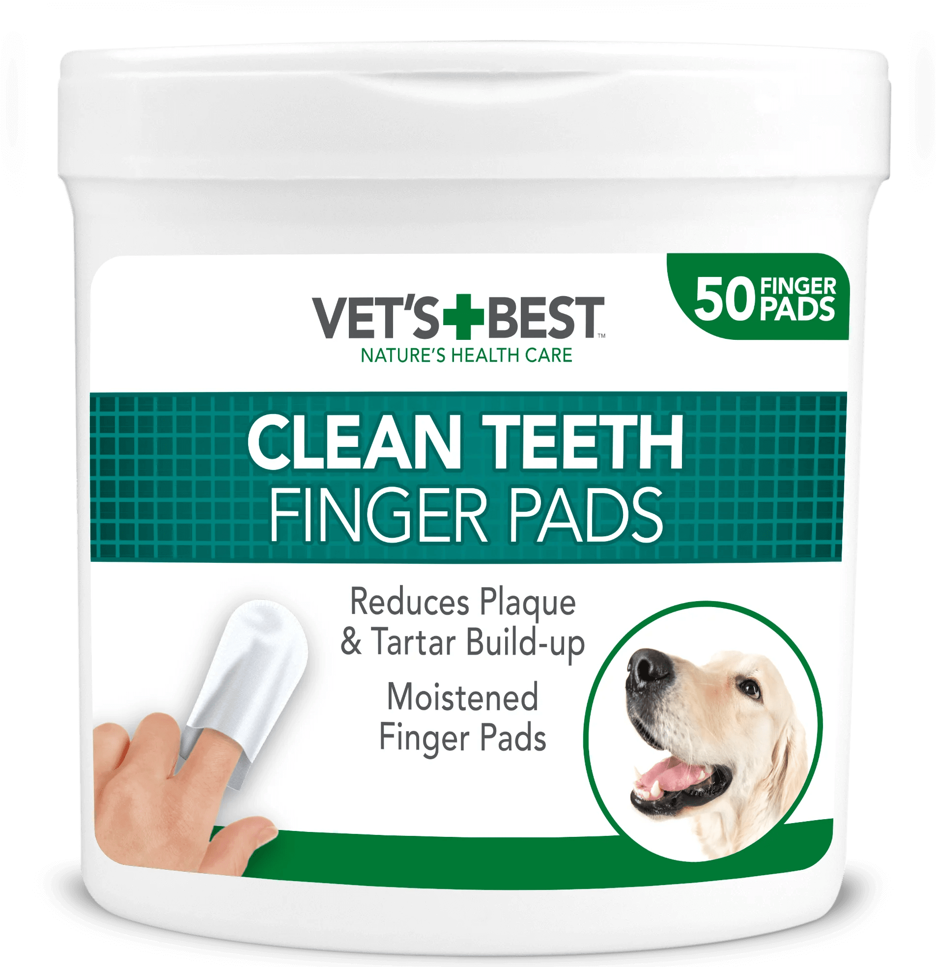 Vet's Best Clean Teeth Finger Pads - Happy 4 Paws