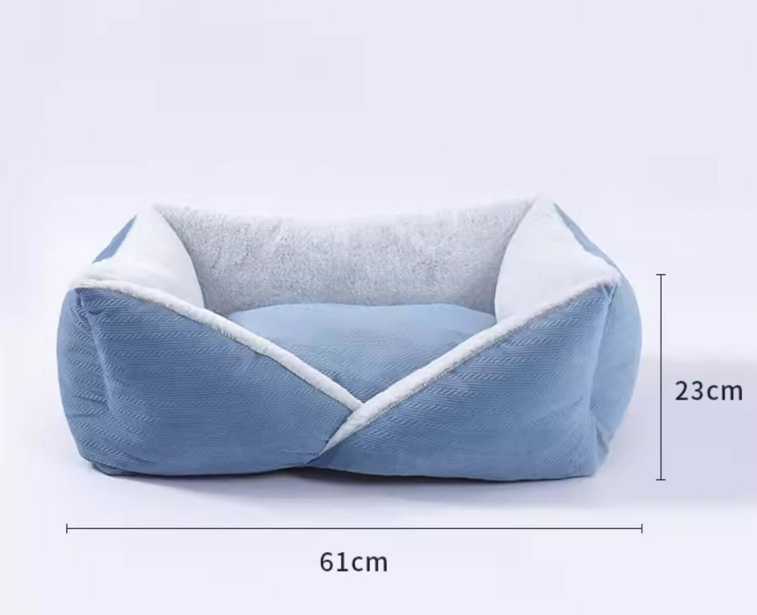 Warm Cat Nest Large Rectangle Fleece Bed for Cat Small Dog - Happy 4 Paws