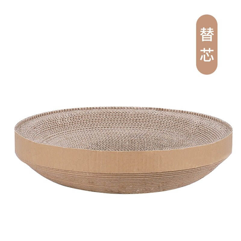 Washable Reusable Thick Shell Cat Corrugated Paper Scratcher Bed - Happy 4 Paws