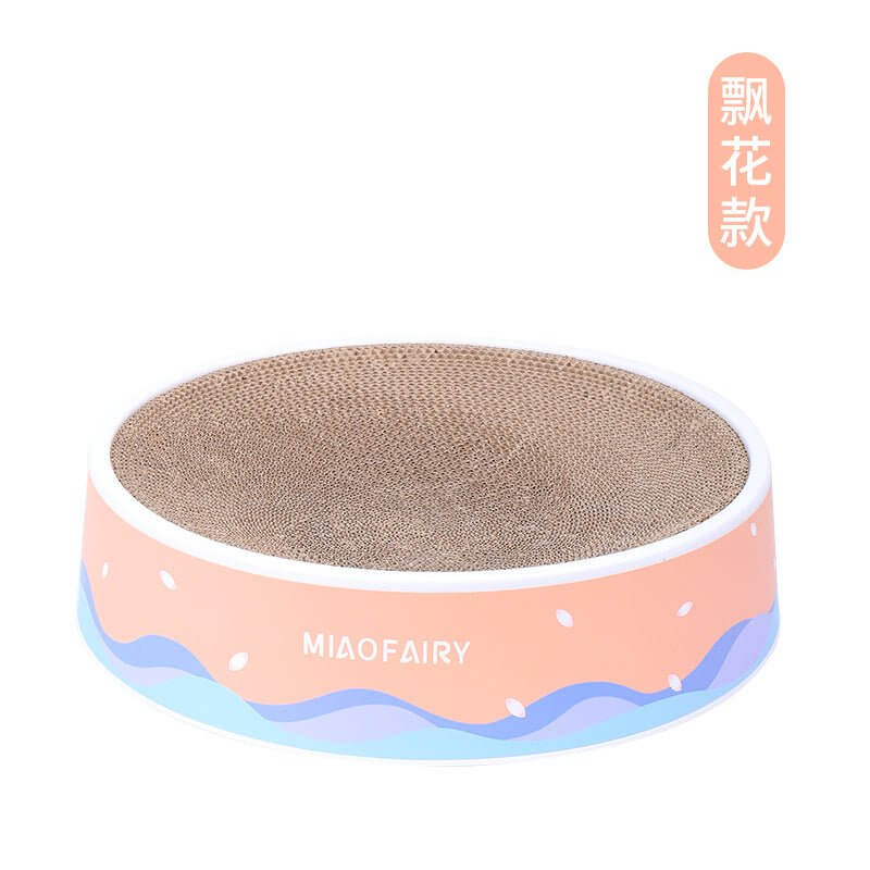 Washable Reusable Thick Shell Cat Corrugated Paper Scratcher Bed - Happy 4 Paws