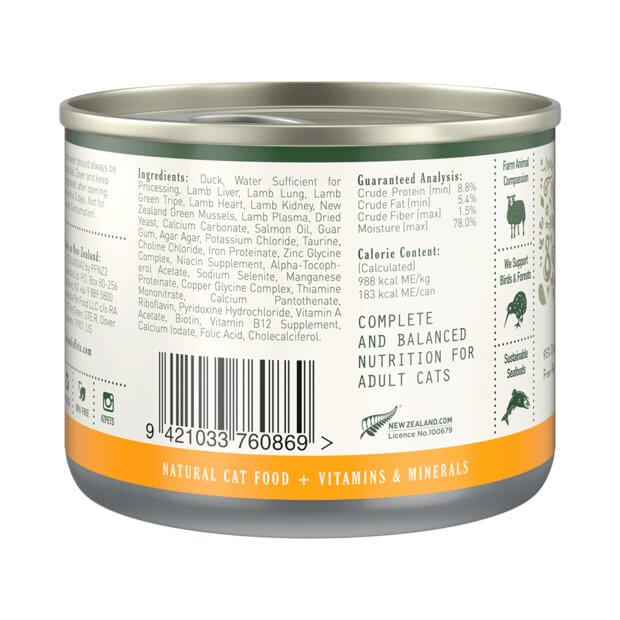 ZEALANDIA Duck Pate Cat 185g - Happy 4 Paws